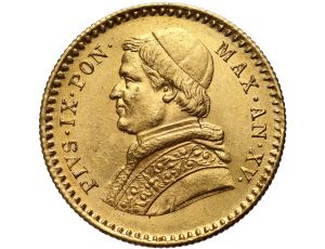 Watykan, Państwo Kościelne, Pius IX, 2,5 scudi 1860 R, Rzym