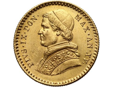 4662. Watykan, Państwo Kościelne, Pius IX, 2,5 scudi 1860 R, Rzym