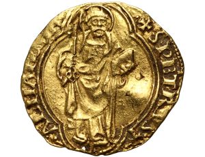 Watykan, Państwo Kościelne, Mikołaj V, dukat bez daty 1445-1455