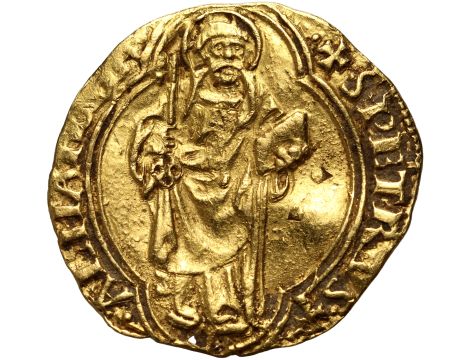 4663. Watykan, Państwo Kościelne, Mikołaj V, dukat bez daty 1445-1455