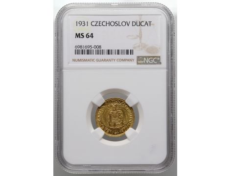 4667. Czechosłowacja, dukat 1931, NGC MS64