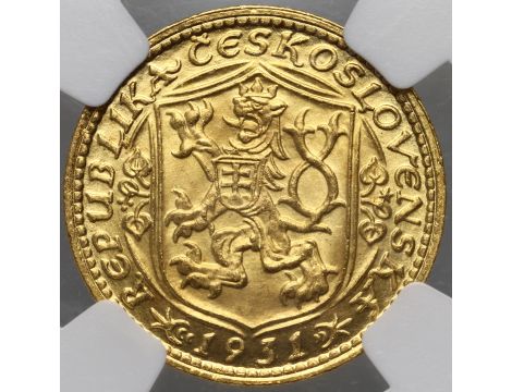 4667. Czechosłowacja, dukat 1931, NGC MS64 - 3