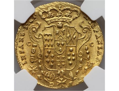 4670. Włochy, Neapol i Sycylia, Ferdynand IV, 6 ducati 1767, NGC MS63 - 3