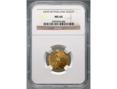 4671. Rosja, dukat typu niderlandzkiego 1818, NGC MS64