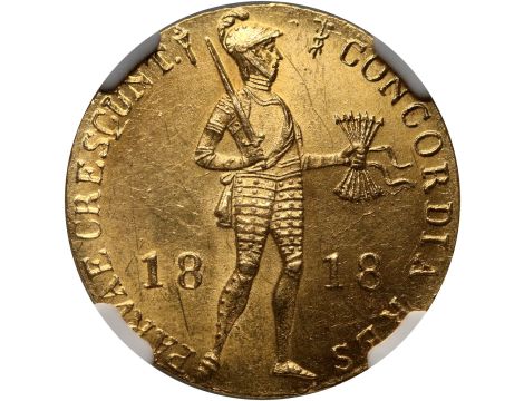 4671. Rosja, dukat typu niderlandzkiego 1818, NGC MS64 - 2
