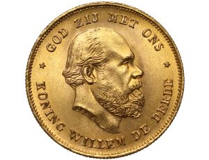 Holandia, Wilhelm III, 10 guldenów 1875