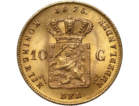 4678. Holandia, Wilhelm III, 10 guldenów 1875 - 2