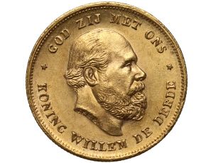 Holandia, Wilhelm III, 10 guldenów 1875