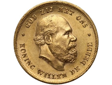 4679. Holandia, Wilhelm III, 10 guldenów 1875