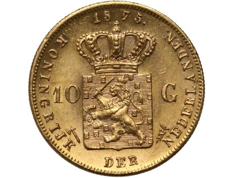 4679. Holandia, Wilhelm III, 10 guldenów 1875 - 2