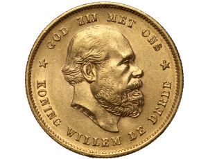 Holandia, Wilhelm III, 10 guldenów 1876