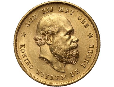 4680. Holandia, Wilhelm III, 10 guldenów 1876