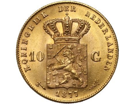 4681. Holandia, Wilhelm III, 10 guldenów 1877 - 2