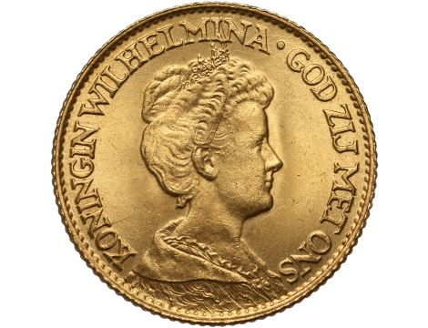 4682. Holandia, Wilhelmina, 10 guldenów 1917