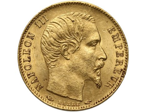 Francja, Napoleon III, 5 franków 1854 A, Paryż