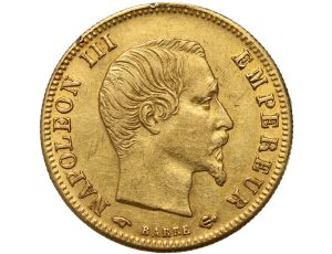 Francja, Napoleon III, 5 franków 1859 A, Paryż