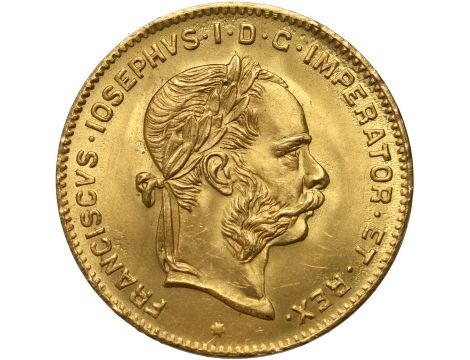 Austria, Franciszek Józef I, 4 floreny/10 franków 1892, Nowe bicie
