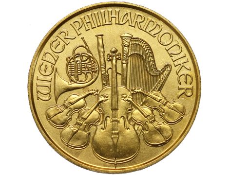 Austria, 4 euro 2026, Wiedeński Filharmonik, 1/25 uncji złota - 2