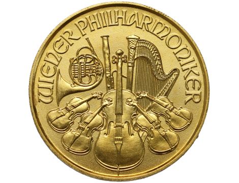 Austria, 4 euro 2026, Wiedeński Filharmonik, 1/25 uncji złota - 2