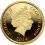 Wyspy Cooka, 5 dolarów 2014, Krocząca Liberty - 0,5 g Au999 - 3