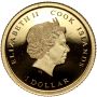 Wyspy Cooka, 1 dolarów 2015, 70 lat pokoju w Europie - 0,5 g Au999 - 3