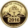 Kongo, 100 franków 2016, Igrzyska Rio de Janeiro - 0,5 g Au999 - 2