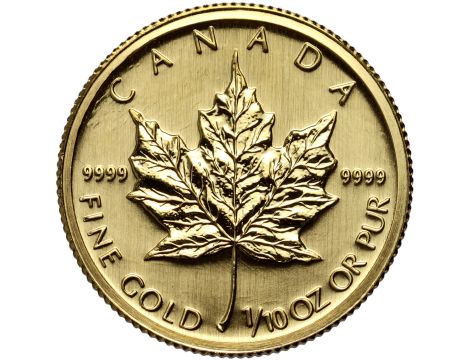 Kanada, 5 dolarów 2009, Kanadyjski Liść Klonowy, 1/10 uncji złota