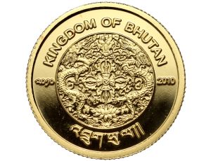 Butan, 300 ngultrum 2010, Klasztor Taktsang, 1/25 uncji złota