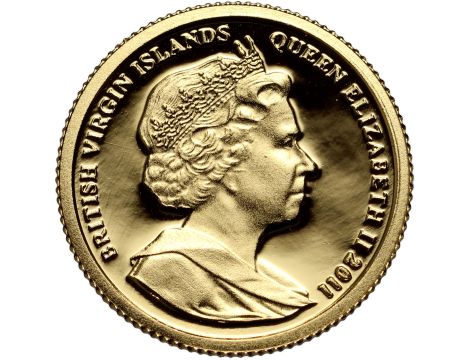 Brytyjskie Wyspy Dziewicze, 10 dolarów 2011, Anna Boleyn, 1/25 uncji złota - 2