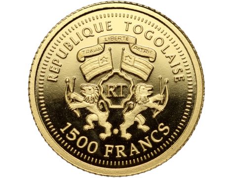 Togo, 1500 franków 2007, Wilhelm Busch - 1 g Au999 - 2