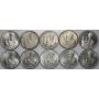 4725. Srebro, Zestaw monet PRL, 10000 złotych 1987, Jan Paweł II, 10 sztuk - 2
