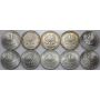 4725. Srebro, Zestaw monet PRL, 10000 złotych 1987, Jan Paweł II, 10 sztuk - 3