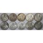 4726. Srebro, Zestaw monet PRL, 10000 złotych 1987, Jan Paweł II, 10 sztuk - 2