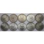 4726. Srebro, Zestaw monet PRL, 10000 złotych 1987, Jan Paweł II, 10 sztuk - 3