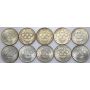 4731. Srebro, Zestaw monet PRL, 200 złotych 1976, Olimpiada, 10 sztuk - 2