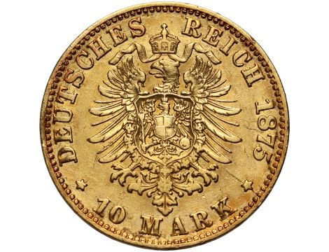 Niemcy, Prusy, Wilhelm I, 10 marek 1875 C, Frankfurt - 2