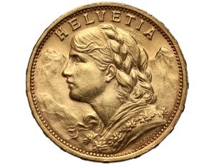 Szwajcaria, 20 franków 1897, Helvetia Vreneli