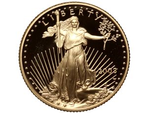 USA, 10 dolarów 2003, Amerykański Orzeł, Proof, 1/4 uncji złota