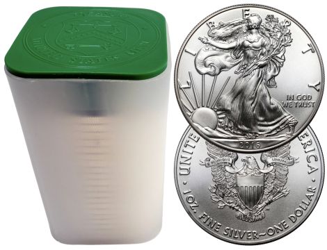 Tuba mennicza 20 x Amerykański Orzeł 2016 uncja srebra