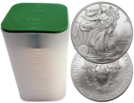 Tuba mennicza 20 x Amerykański Orzeł 2013 uncja srebra