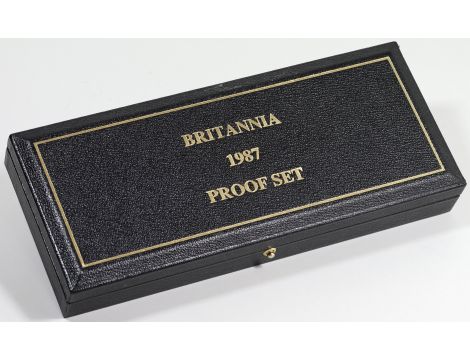 Wielka Brytania, Zestaw złotych monet Britannia 1987, Proof - 4