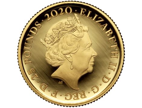 Wielka Brytania, 25 funtów 2020, Elton John, 1/4 uncji złota - 3