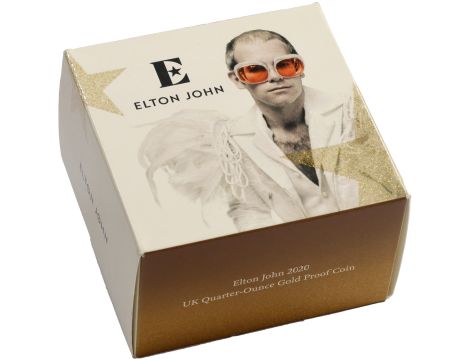 Wielka Brytania, 25 funtów 2020, Elton John, 1/4 uncji złota - 5