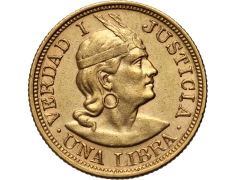 Peru, 1 libra 1916