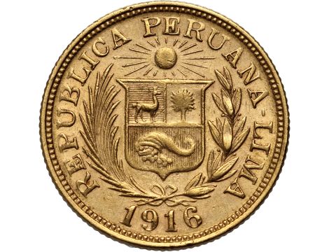 Peru, 1 libra 1916 - 2
