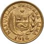 Peru, 1 libra 1916 - 3