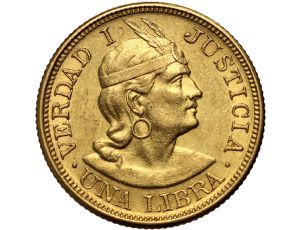 Peru, 1 libra 1903