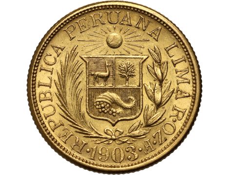 Peru, 1 libra 1903 - 2