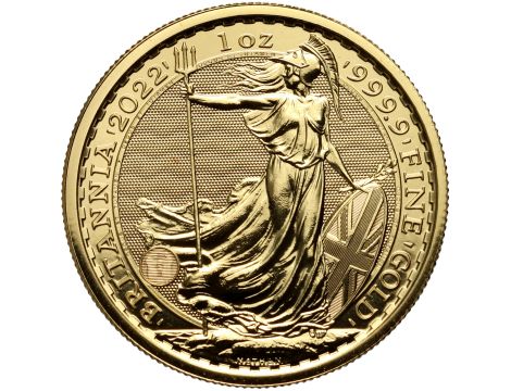 Wielka Brytania, 100 funtów 2022, Britannia, 1 uncja złota