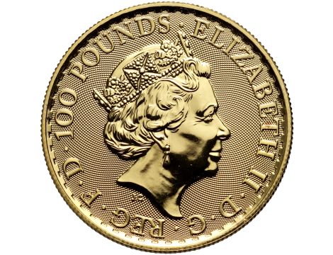 Wielka Brytania, 100 funtów 2022, Britannia, 1 uncja złota - 2
